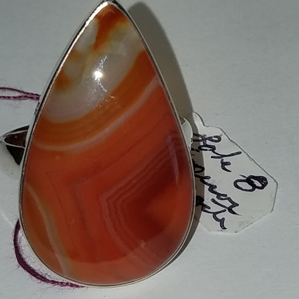 Lake Superior  Agate Sterling Silver Ring